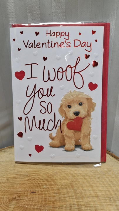 I woof you card