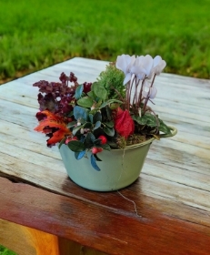 Autumn Tin Planter